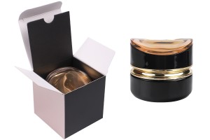 Luxuriöses 30ml-Glasgefäß in Schwarz für Creme mit Acryldeckel und Kunststoffdichtung-εικόνα_σύνθεση