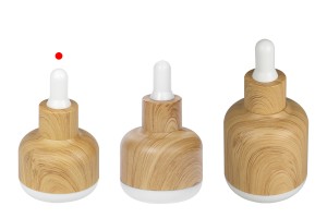 Flacon en verre de 15 ml avec revêtement en plastique et compte-gouttes en bois-εικόνα_σύνθεση