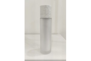 Flacon airless rechargeable de 30 ml pour crème avec boîtier extérieur en verre dépoli-1
