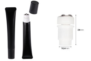 Roll-On Set mit Metallkugeln mit Verschluss für Tuben mit breiter Öffnung – 6-tlg-εικόνα_διαστάσεις