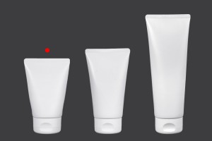 Kunststofftube 100 ml weiß mit Aluminium-Innenbeschichtung und Flip-Top-Verschluss – 12 Stück-εικόνα_σύνθεση