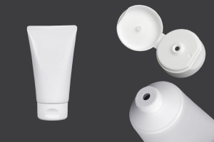 Kunststofftube 150 ml weiß mit Aluminium-Innenbeschichtung und Flip-Top-Verschluss – 12 Stück-εικόνα_προϊοντική