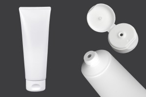 Kunststofftube 200 ml weiß mit Aluminium-Innenbeschichtung und Flip-Top-Verschluss – 12 Stück-εικόνα_προϊοντική