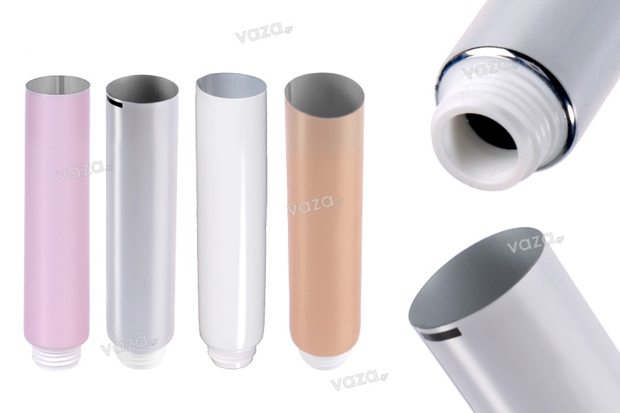 Tub de plastic de 10 ml (gura lată) cu acoperire interioară de aluminiu (necesită termoetanșare) - 12 buc.