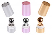 Aluminum head set for serum with aluminum cap for tubes with wide mouth - 6 pcs