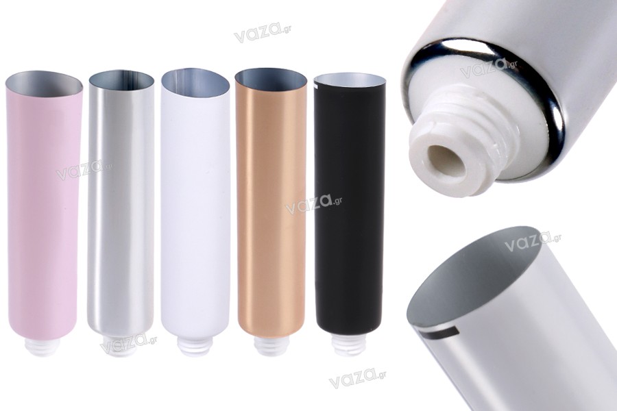 Tubo in plastica da 10 ml (bocca stretta) con rivestimento interno in alluminio (richiede termosaldatura) - 12 pz