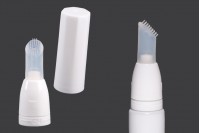 Silicone brush set with plastic cap for tubes with a narrow mouth - 6 pcs