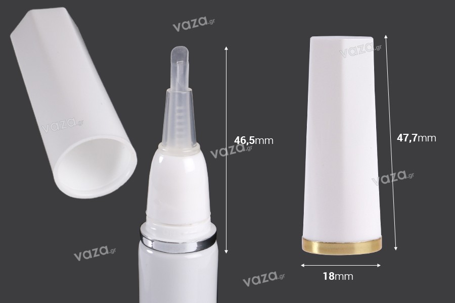 Set tappi in plastica con spazzolino in silicone per provette con bocca stretta - 6 pz