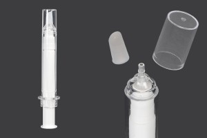 Tube - seringue acrylique 10 ml airless à usage cosmétique avec bouchon - 6 pcs-εικόνα_προϊοντική