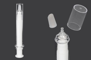 Tube - Acrylspritze 20ml Airless für kosmetische Zwecke mit Verschluss - 6 Stk-εικόνα_προϊοντική