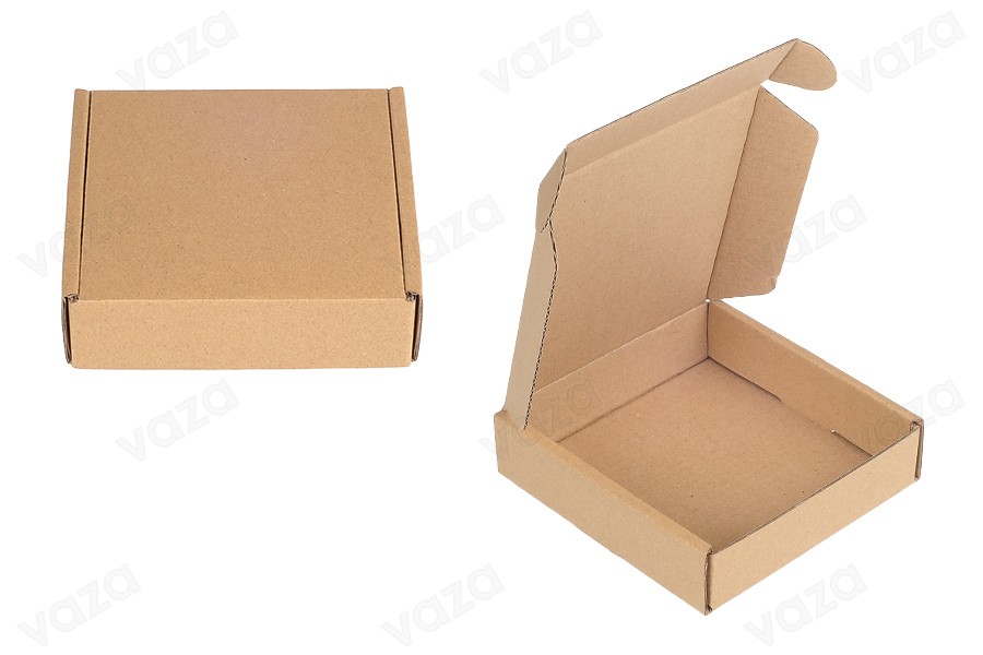 Verpackungsbox aus Kraftpapier ohne Sichtfenster 120x120x30 mm - 20 Stk Verpackungsbox aus Kraftpapier ohne Sichtfenster 120x120x30 mm - 20 Stk-εικόνα_προϊοντική