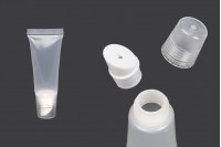 Διάφανο πλαστικό (PP) σωληνάριο 10 ml για lip gloss - 12 τμχ