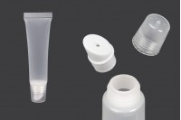 Διάφανο πλαστικό (PP) σωληνάριο 15 ml για lip gloss - 12 τμχ