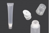 Διάφανο πλαστικό (PP) σωληνάριο 20 ml για lip gloss - 12 τμχ