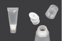 Διάφανο πλαστικό (PP) σωληνάριο 5 ml για lip gloss - 12 τμχ