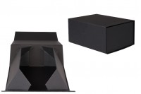 Cutie de hârtie neagră cu închidere magnetică 185x135x82 mm - 20 buc