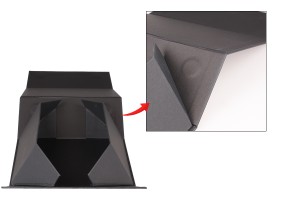 Boîte en papier noir avec fermeture magnétique 185x135x82 mm - 20 pcs-5
