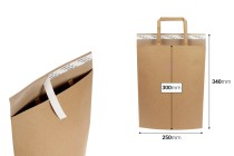 Sac en papier (300g) 250x300 mm avec poignée intérieure et fermeture autocollante - 20 pièces Sac en papier (300g) 250x300 mm avec poignée intérieure et fermeture autocollante - 20 pièces