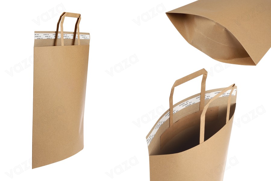 Sac en papier (300 300gsm) 300 x 350 mm avec poignée intérieure et fermeture autocollante - 20 pièces-photo_produit