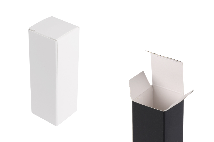 Papierverpackungsbox 30x30x90 mm mit innerer Schaumstofftasche für ätherische Ölflaschen 10ml - 20 Stück