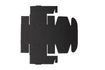 Schwarze Verpackungsbox aus Kraftpapier ohne Fenster 130x120x60mm - 20 Stk Schwarze Verpackungsbox aus Kraftpapier ohne Fenster 130x120x60mm - 20 Stk