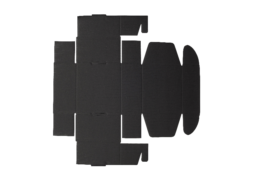 Schwarze Verpackungsbox aus Kraftpapier ohne Fenster 130x120x60mm - 20 Stk Schwarze Verpackungsbox aus Kraftpapier ohne Fenster 130x120x60mm - 20 Stk