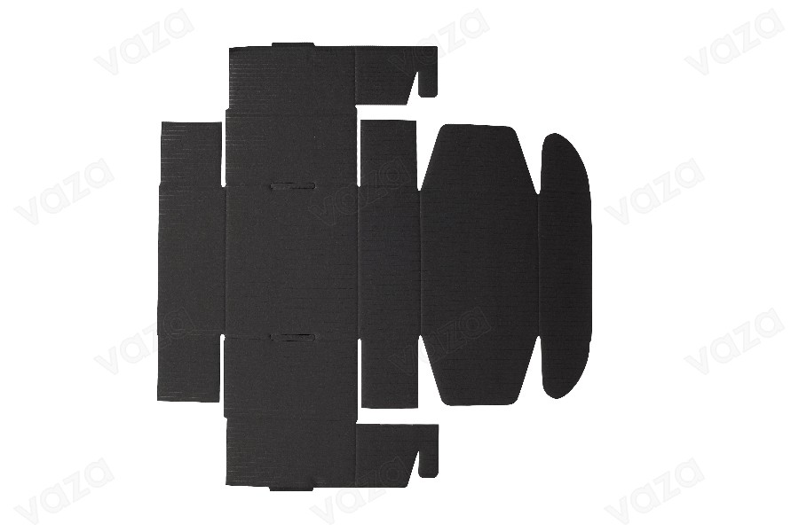 Schwarze Verpackungsbox aus Kraftpapier ohne Fenster 130x120x60mm - 20 Stk Schwarze Verpackungsbox aus Kraftpapier ohne Fenster 130x120x60mm - 20 Stk-εικόνα_σύνθεση