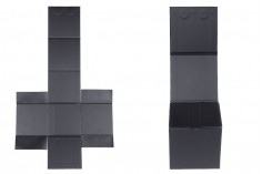Κουτί πολυτελείας με μαγνητικό κλείσιμο σε χρώμα μαύρο 110x110x110 mm με εσωτερική πλαστική θήκη (για βάζα κωδ. 1105-2-0)