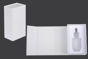 Weiße Papierbox mit Magnetverschluss 90x140x55mm (für 30-ml-Flaschen Code: 1020-70-0)-1