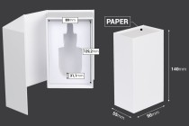 Boîte en papier blanc avec fermeture magnétique 90x140x55 mm (pour flacons de 30 ml code : 1020-70-0)