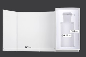 Boîte en papier blanc avec fermeture magnétique 90x160x60 mm (pour flacons de 100 ml code : 315-7-100 et 1110-9-100-1-0)-3