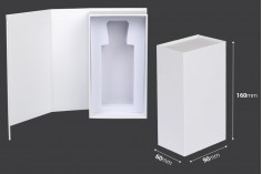 Boîte en papier blanc avec fermeture magnétique 90x160x60 mm (pour flacons de 100 ml code : 315-7-100 et 1110-9-100-1-0)