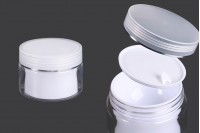 Barattolo per crema a due gambe da 50 ml in plastica con coperchio e sigillo in plastica - 6 pz