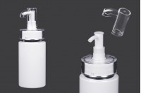 100 ml PET bottle with cream pump (PP24) and cap - 6 pcs