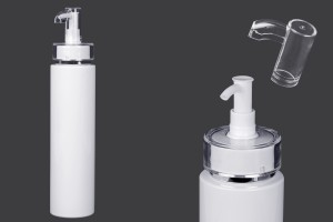 250 ml PET-Flasche mit Cremepumpe (PP24) und Verschluss – 6 Stk-εικόνα_προϊοντική