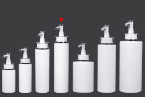 250 ml PET-Flasche mit Cremepumpe (PP24) und Verschluss – 6 Stk-εικόνα_σύνθεση