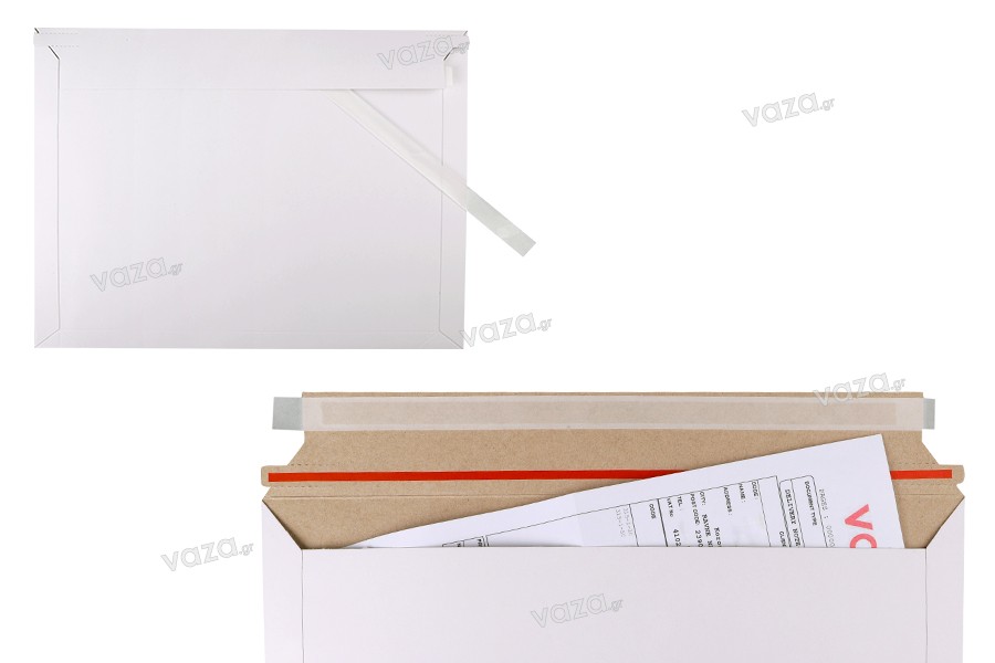 Χάρτινος φάκελος 245x155 mm (κατάλληλος για μέγεθος Α5) με ενσωματωμένη ταινία σφράγισης - 10 τμχ