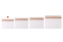 Enveloppe papier 245x155 mm (convient au format A5) avec ruban adhésif intégré - 10 pcs