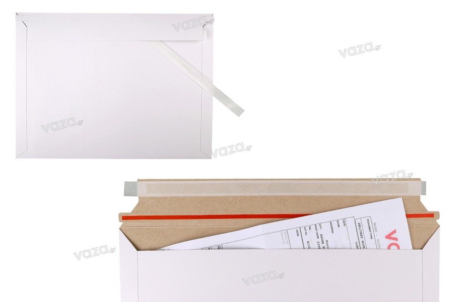 Χάρτινος φάκελος 320x225 mm (κατάλληλος για μέγεθος Α4) με ενσωματωμένη ταινία σφράγισης - 10 τμχ