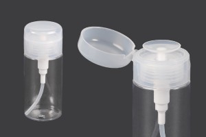 Flacon plastique 120 ml avec distributeur à pompe pour démaquillage -12 pcs-1