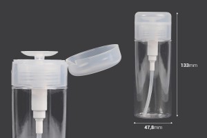 Flacon plastique 150 ml avec distributeur à pompe pour démaquillage - 12 pcs-2