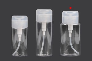 Flacone in plastica da 200 ml con dosatore a pompetta per demaquillage - 12 pz-bildgruppe