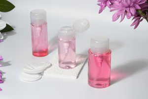 Flacone in plastica da 200 ml con dosatore a pompetta per demaquillage - 12 pz-bildgruppe