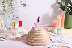 Flacon de parfum 10 ml en forme de pomme en différentes couleurs-εικόνα_σύνθεση