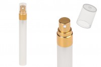 Flacone in vetro per sabbiatura da 10 ml con spray in alluminio e tappo in plastica - 6 pz