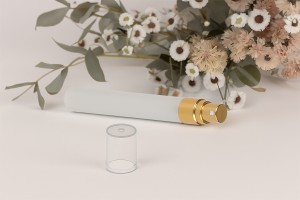 10ml Mattglasflasche mit Aluminiumspray und Kunststoffverschluss – 6 Stück-bildgruppe