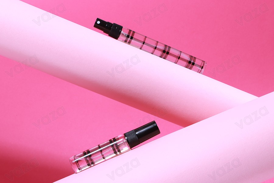 Glass bottle 5 ml with plastic spray and cap - 6 pcs Glass bottle 5 ml with plastic spray and cap - 6 pcs-image_group