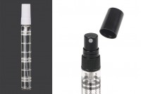 Glasflasche 10 ml mit Kunststoffspray und Verschluss – 6 Stück