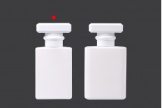 Glass perfume bottle 30 ml in white color with spray and cap