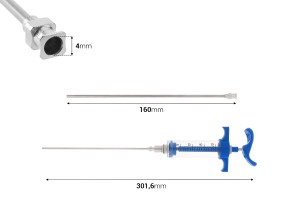 Seringue multi-usages en plastique de 20 ml avec aiguille de 160 mm-2